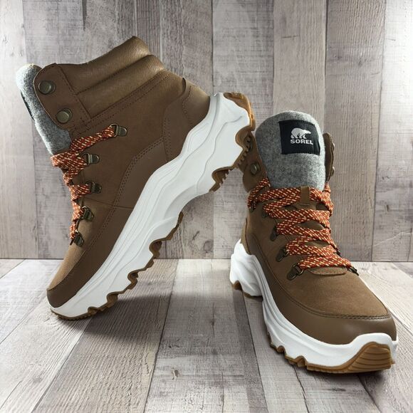 Sorel Kinetic Breakthru Conquest Women's 11 Sneaker Boots Bootie Waterproof Tan - Picture 2 of 12